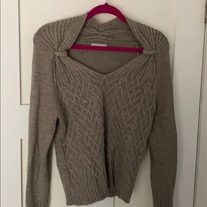 Sparkly tan sweater
